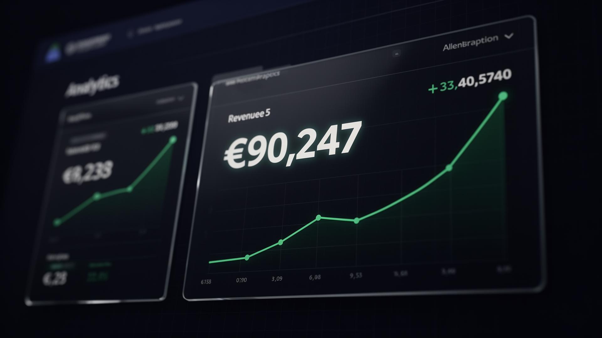 Dashboard e-commerce — revenus mensuels